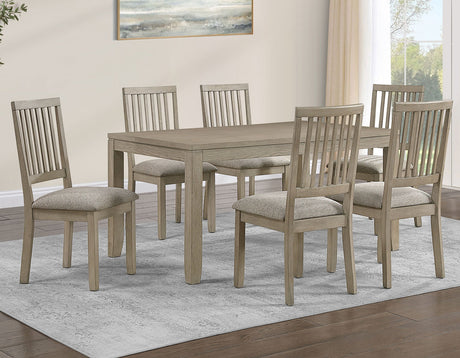 Yorktown Warm Sand 7-Piece Dining Room Set by Steve Silver at Eve Furniture
