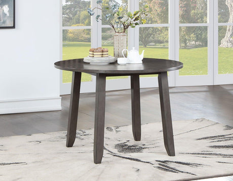 Yorktown Gray 5-Piece Round Dining Room Set by Steve Silver at Eve Furniture