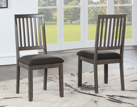 Yorktown Gray 5-Piece Round Dining Room Set by Steve Silver at Eve Furniture
