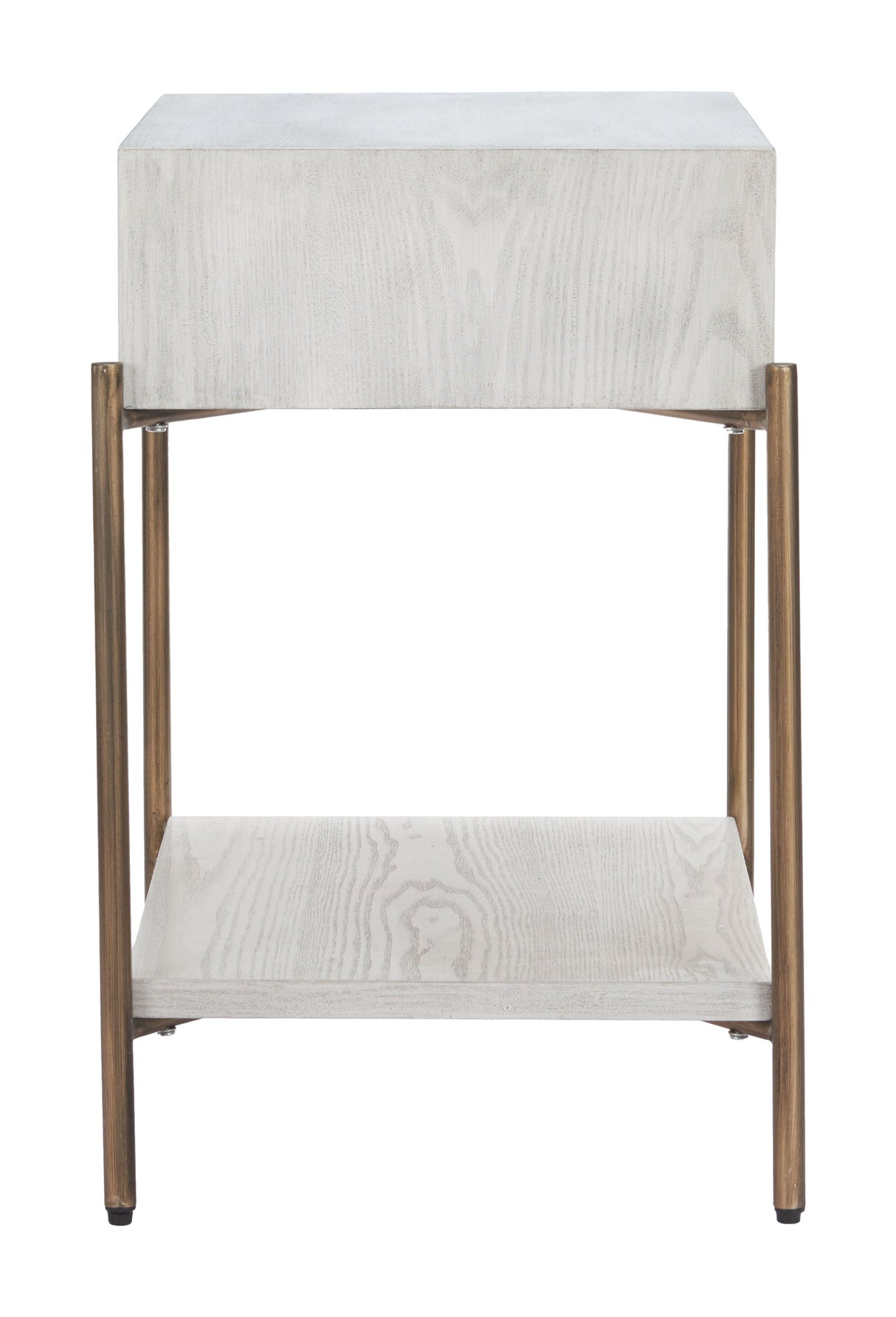 Yoru Oak White Side Table by Zuomod at Eve Furniture