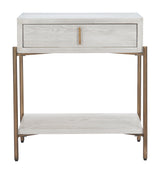 Yoru Oak White Side Table by Zuomod at Eve Furniture