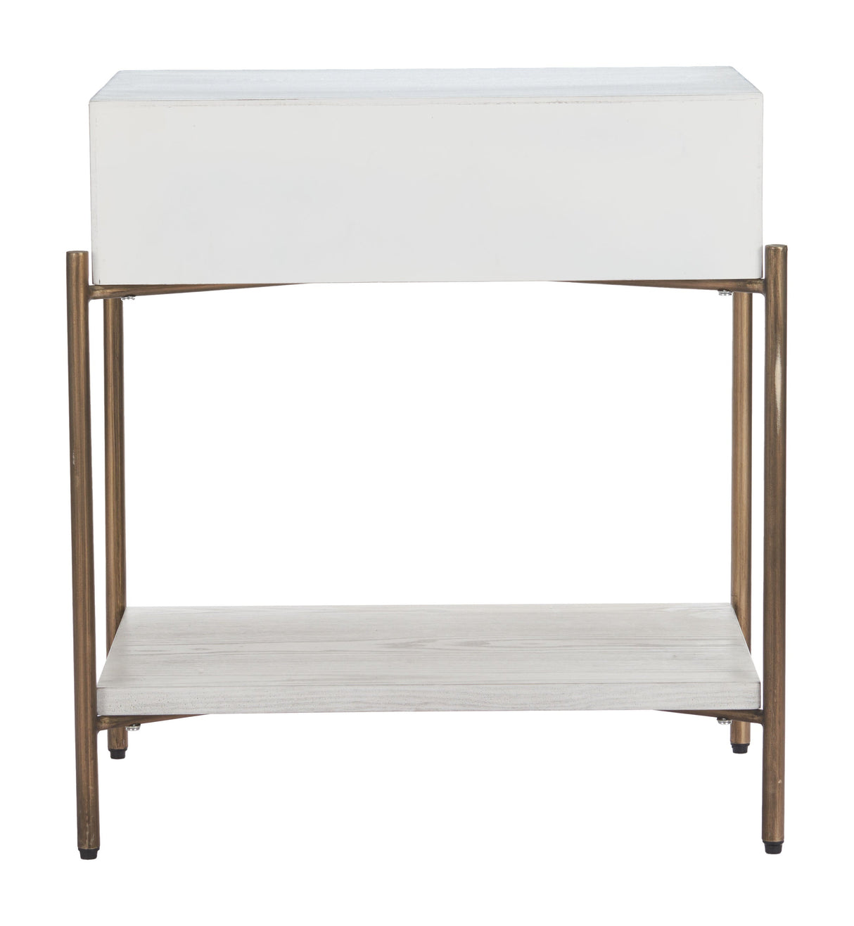Yoru Oak White Side Table by Zuomod at Eve Furniture