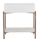 Yoru Oak White Side Table by Zuomod at Eve Furniture