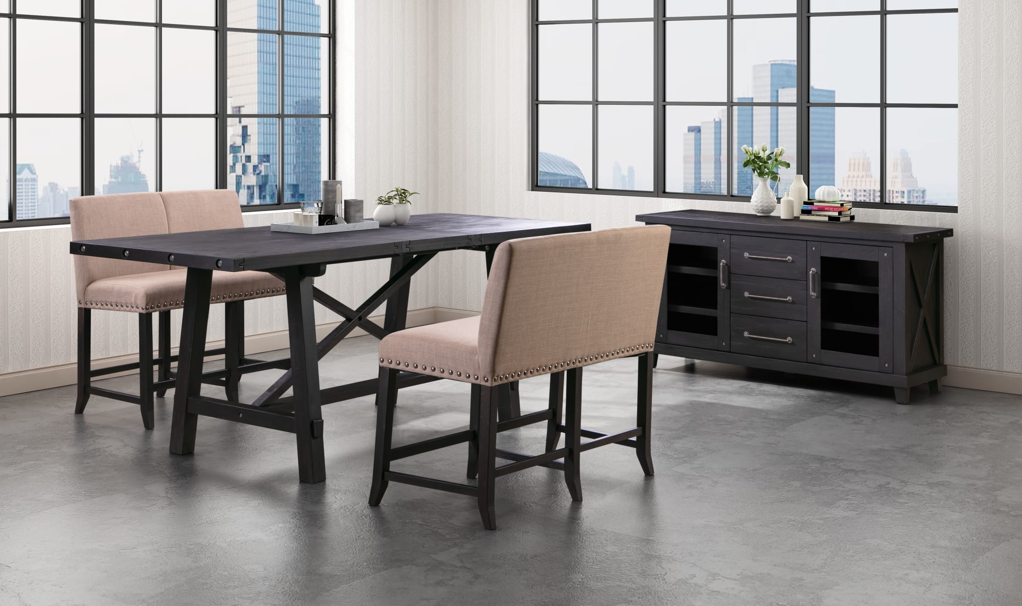 Modus Furniture Yosemite Cafe Counter Banquette - Thumbnail 3