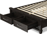 Yosemite Cafe King Upholstered Footboard Storage Bed