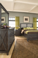 Yosemite Cafe King Upholstered Footboard Storage Bed