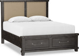 Yosemite Cafe King Upholstered Footboard Storage Bed