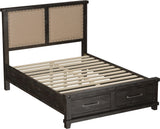 Yosemite Cafe King Upholstered Footboard Storage Bed