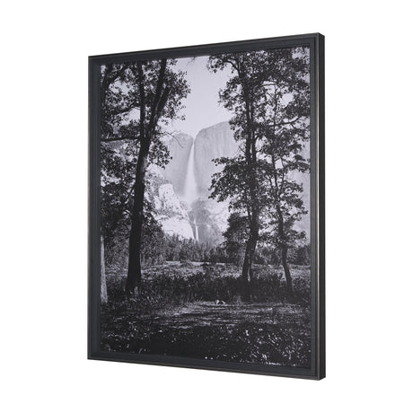 Yosemite Falls by Carleton E Watkins a Hand Embellished Textured Framed Photo Art Print by Mercana at Eve Furniture