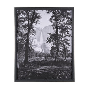Yosemite Falls by Carleton E Watkins a Hand Embellished Textured Framed Photo Art Print by Mercana at Eve Furniture