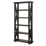 Yosemite Solid Wood 82x39 inch Bookshelf in Cafe by Modus Furniture at Eve Furniture