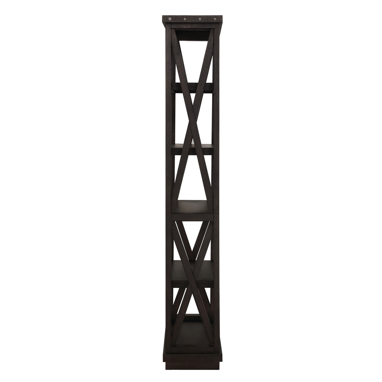 Yosemite Solid Wood 82x39 inch Bookshelf in Cafe by Modus Furniture at Eve Furniture