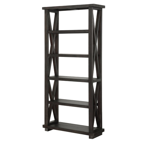 Yosemite Solid Wood 82x39 inch Bookshelf in Cafe by Modus Furniture at Eve Furniture