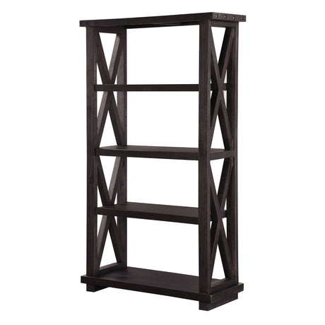 Yosemite Solid Wood Bookcase in Cafe by Modus Furniture at Eve Furniture