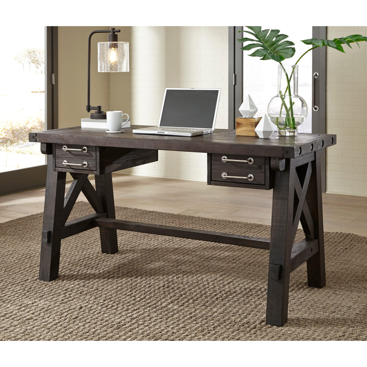Yosemite Solid Wood Desk in Cafe by Modus Furniture at Eve Furniture