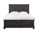 Yosemite Solid Wood Footboard Eastern King Storage Bed in Cafe by Modus Furniture at Eve Furniture