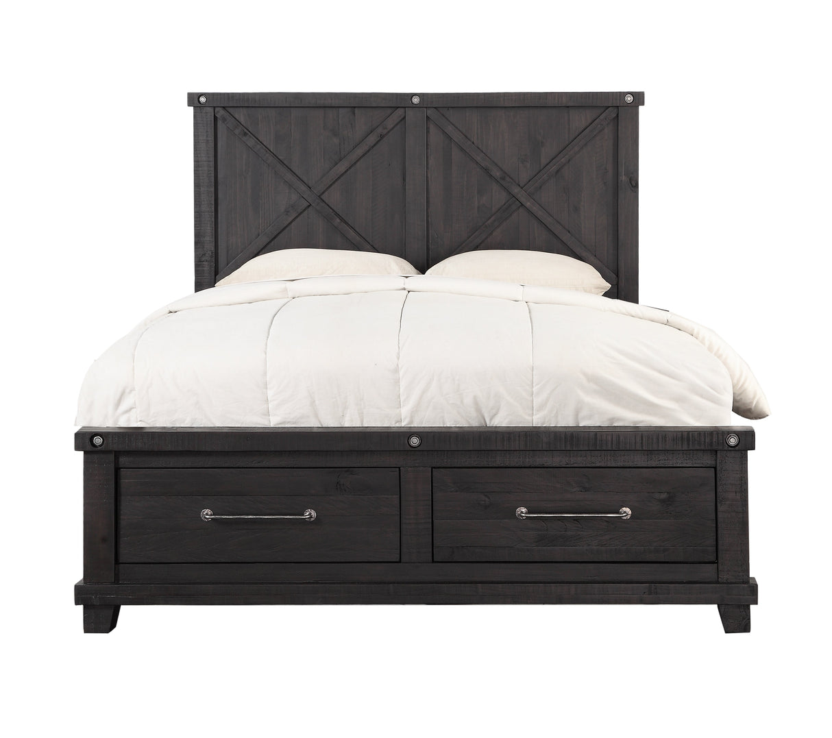 Yosemite Solid Wood Footboard Full Storage Bed in Cafe by Modus Furniture at Eve Furniture