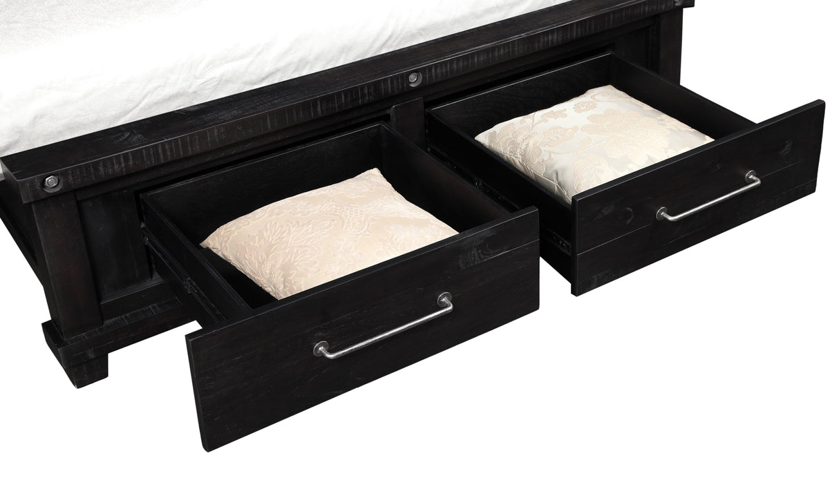 Yosemite Solid Wood Footboard Queen Storage Bed in Cafe by Modus Furniture at Eve Furniture
