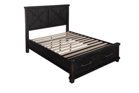Yosemite Solid Wood Footboard Queen Storage Bed in Cafe by Modus Furniture at Eve Furniture