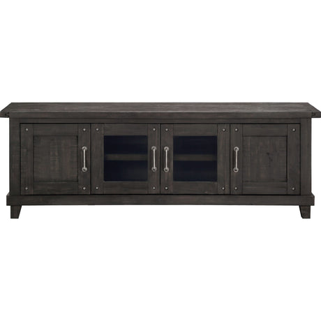 Yosemite Solid Wood Four Door Media Console in Cafe by Modus Furniture at Eve Furniture
