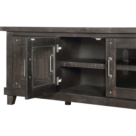 Yosemite Solid Wood Four Door Media Console in Cafe by Modus Furniture at Eve Furniture