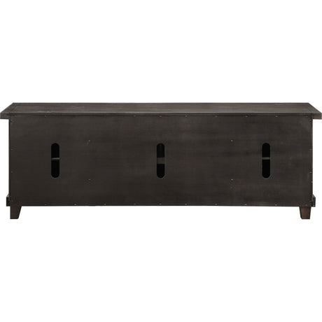 Yosemite Solid Wood Four Door Media Console in Cafe by Modus Furniture at Eve Furniture