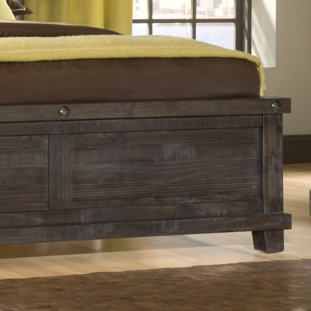 Yosemite Solid Wood Full Panel Bed in Cafe by Modus Furniture at Eve Furniture