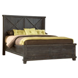 Yosemite Solid Wood Full Panel Bed in Cafe by Modus Furniture at Eve Furniture