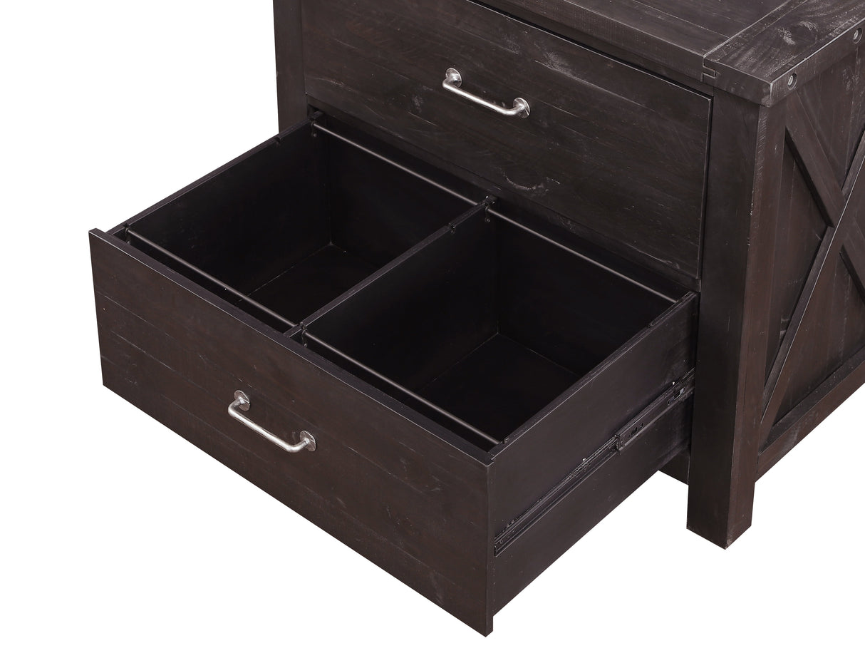 Yosemite Solid Wood Lateral File Cabinet in Cafe by Modus Furniture at Eve Furniture