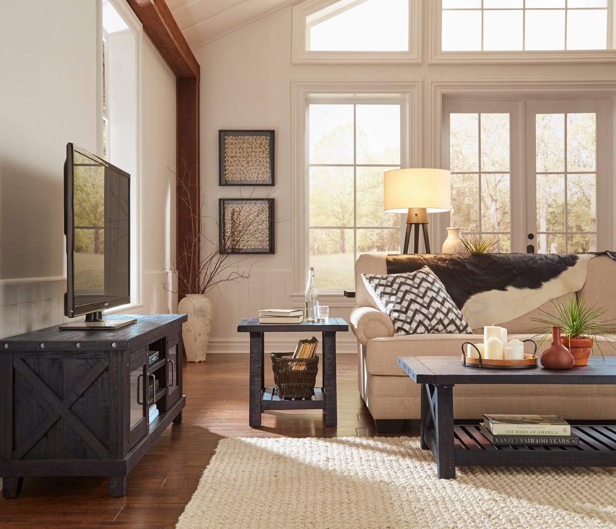 Yosemite Solid Wood Media Console in Cafe by Modus Furniture at Eve Furniture