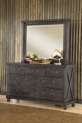 Yosemite Solid Wood Mirror in Cafe by Modus Furniture at Eve Furniture