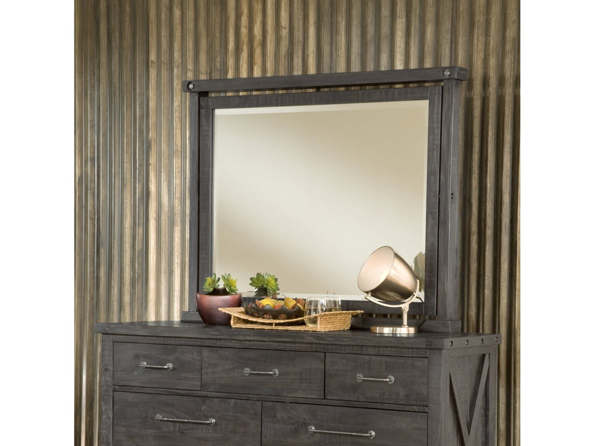 Yosemite Solid Wood Mirror in Cafe by Modus Furniture at Eve Furniture