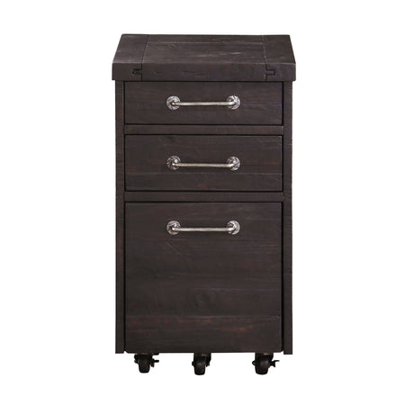 Yosemite Solid Wood Rollling File Cabinet in Cafe by Modus Furniture at Eve Furniture