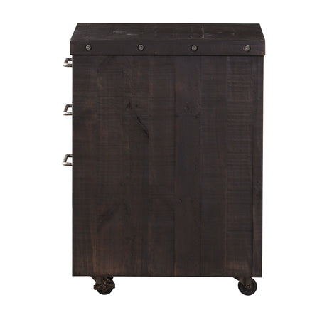 Yosemite Solid Wood Rollling File Cabinet in Cafe by Modus Furniture at Eve Furniture
