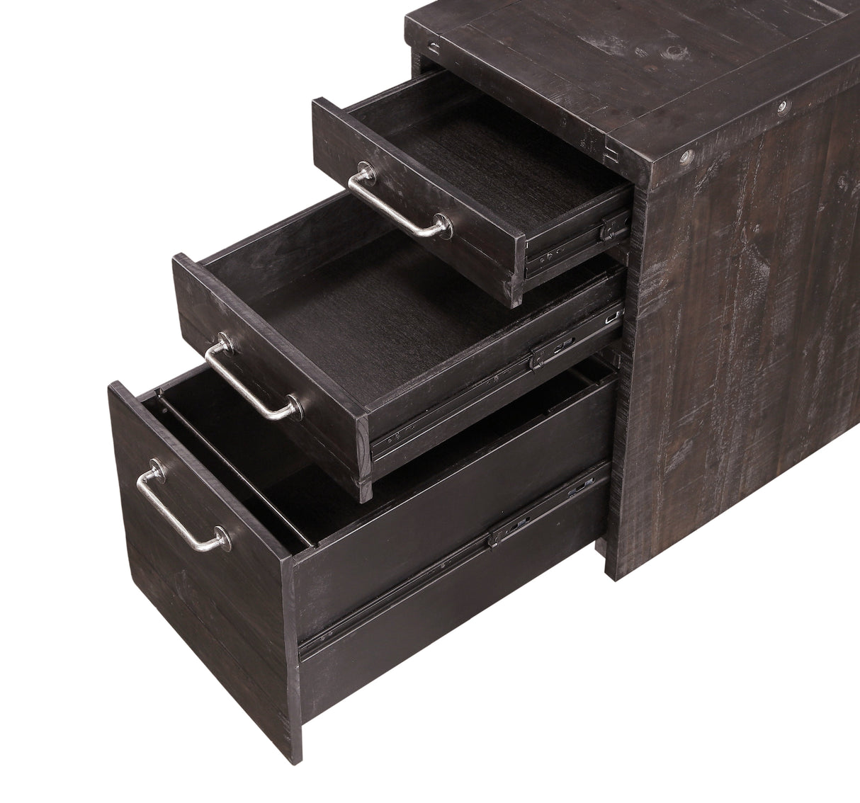 Yosemite Solid Wood Rollling File Cabinet in Cafe by Modus Furniture at Eve Furniture
