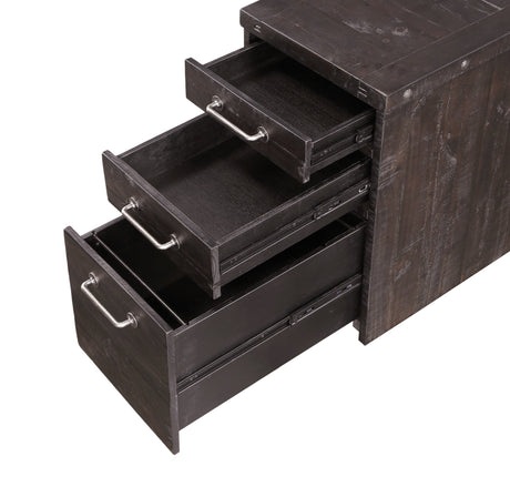 Yosemite Solid Wood Rollling File Cabinet in Cafe by Modus Furniture at Eve Furniture