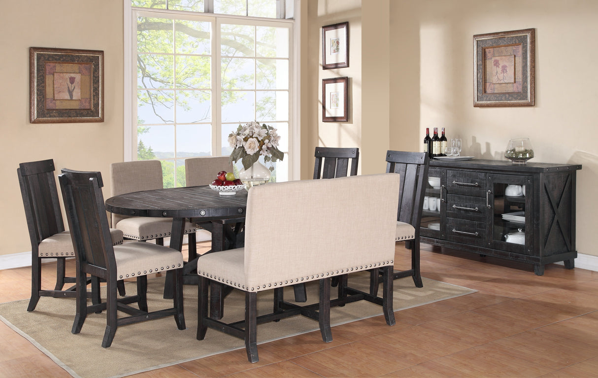 Yosemite Solid Wood Round Extension Table by Modus Furniture at Eve Furniture