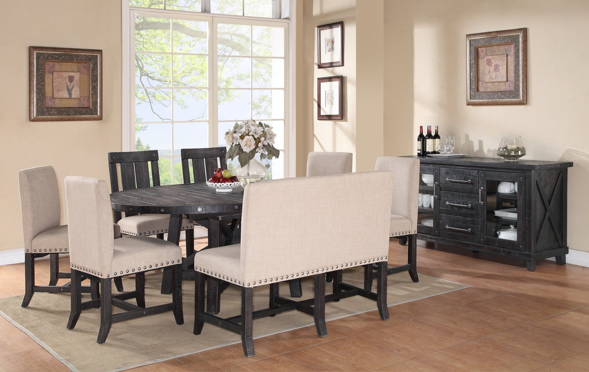 Yosemite Solid Wood Round Extension Table by Modus Furniture at Eve Furniture