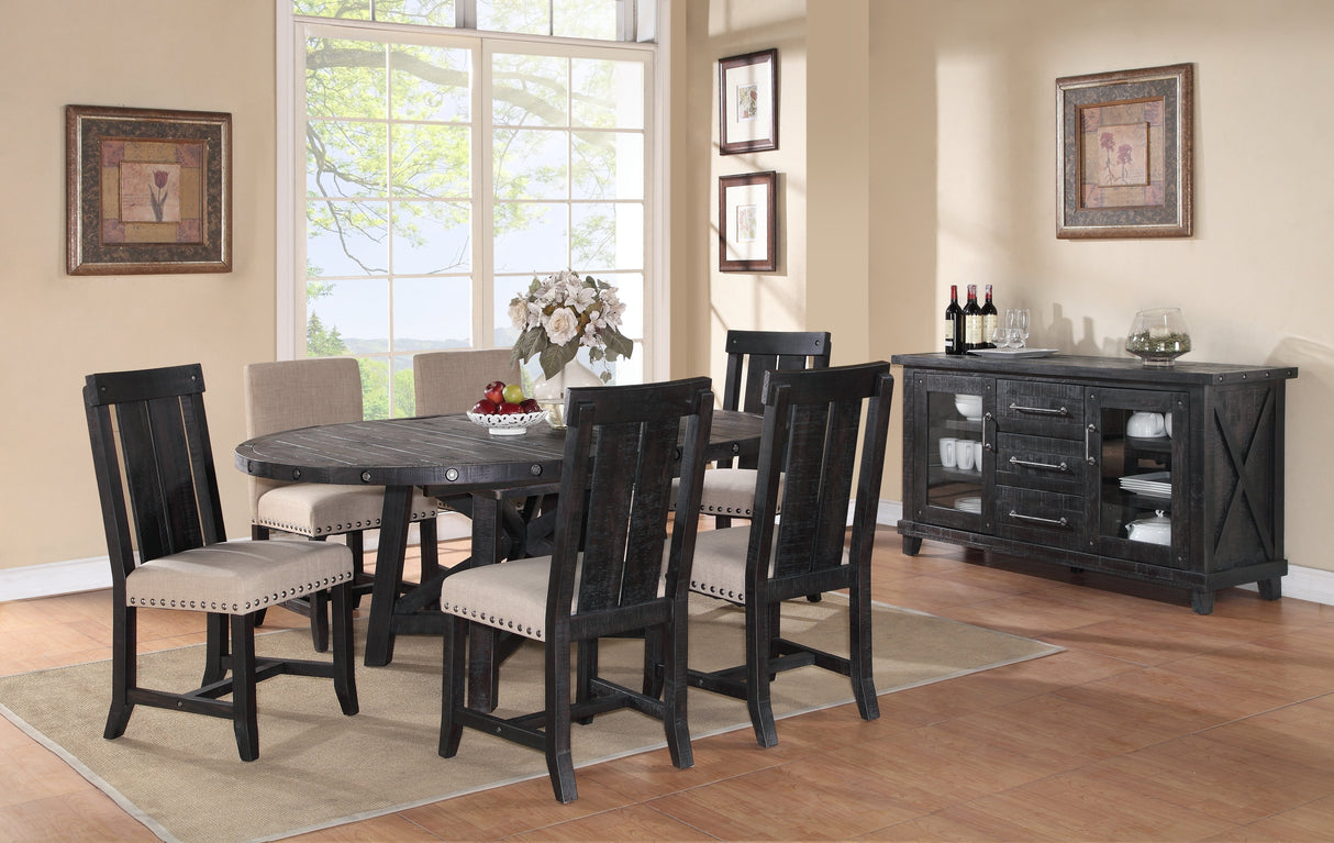 Yosemite Solid Wood Round Extension Table by Modus Furniture at Eve Furniture