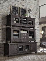 Yosemite Solid Wood Two Drawer Media Console in Cafe by Modus Furniture at Eve Furniture