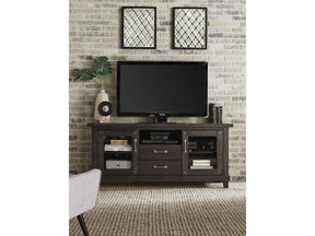 Yosemite Solid Wood Two Drawer Media Console in Cafe by Modus Furniture at Eve Furniture