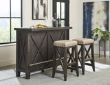 Yosemite Solid Wood Upholstered Bar Stool in Cafe by Modus Furniture at Eve Furniture