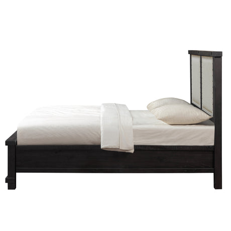 Yosemite Upholstered Footboard California King Storage Bed in Cafe by Modus Furniture at Eve Furniture