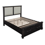 Yosemite Upholstered Footboard California King Storage Bed in Cafe by Modus Furniture at Eve Furniture