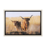 Young and Old Highlander by Mercana Studio Hand Embellished Framed Photo Art Print Matted under Glas by Mercana at Eve Furniture