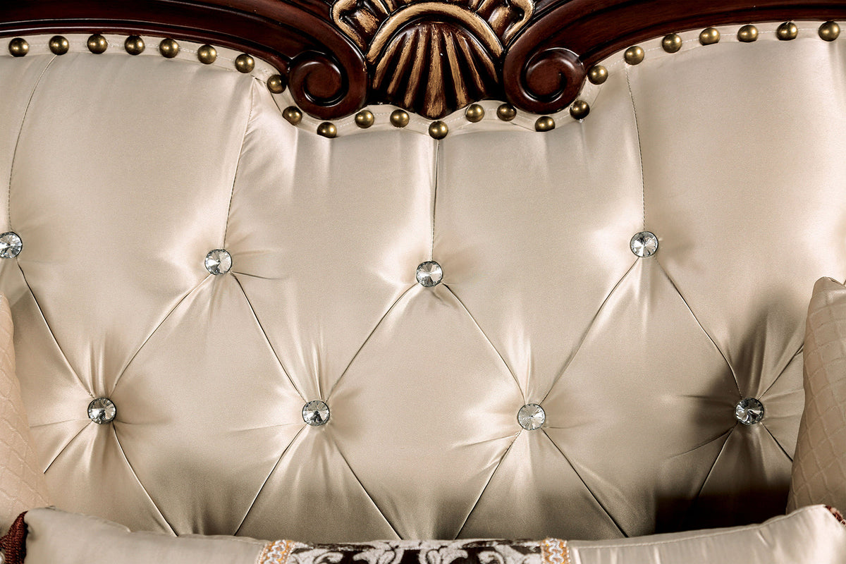 Yucatan Dark Cherry/Beige Sofa
