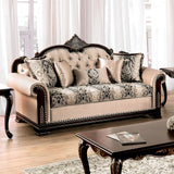 Yucatan Dark Cherry/Beige Sofa