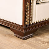 Yucatan Dark Cherry/Beige Sofa & Loveseat by Furniture of America at Eve Furniture