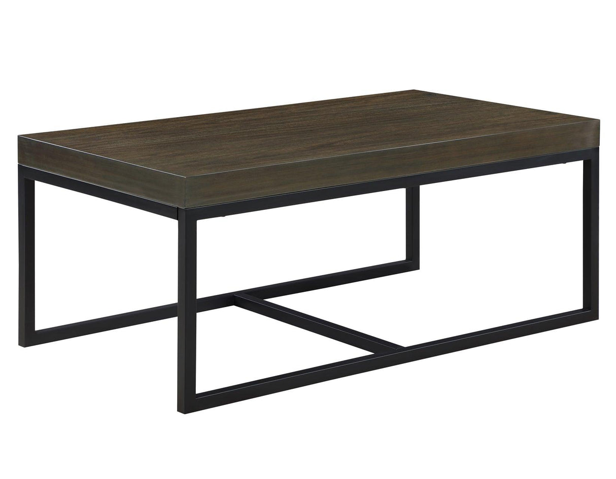Yukon Rectangular Nesting Coffee Table with 2 Stools by Steve Silver at Eve Furniture