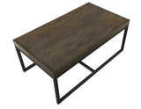 Yukon Rectangular Nesting Coffee Table with 2 Stools by Steve Silver at Eve Furniture